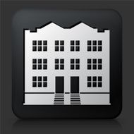 Black Square Button with Home Icon N16