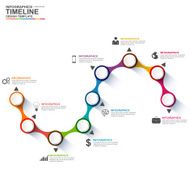 Infographics vector design template N123