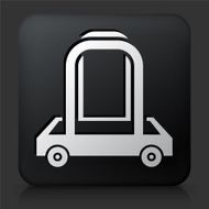 Black Square Button with Moving Carriage Icon N2