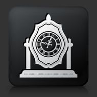 Black Square Button with Clock Icon N7