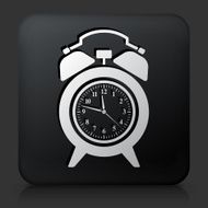 Black Square Button with Clock Icon N8