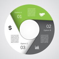 Vector circle diagram infographic for business presentation N12