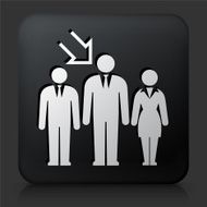 Black Square Button with Job Selection Icon