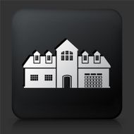 Black Square Button with Home Icon N17