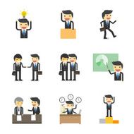 working process of businessman character