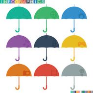Abstract infographics flat design N12