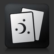 Black Square Button with Torat Cards N2