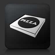 Black Square Button with Pizza Box N2