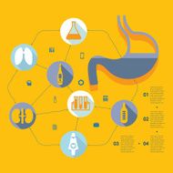 Medical flat infographic N4