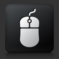 Black Square Button with Computer Mouse Icon N10