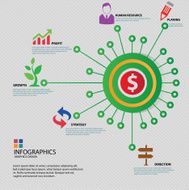 Finance &amp; Business concept Infographics design vector
