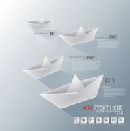paper boat infographic N2
