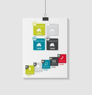 Collection of Infographic Templates for Business Vector Illustration N11
