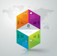 Infographics vector design template N129