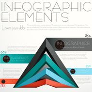 abstract pyramid infographics N2