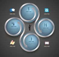 Modern Simply infographic template N2