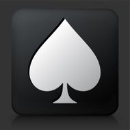 Black Square Button with Spades Icon N2