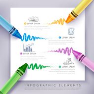 business education crayon Infographics N2