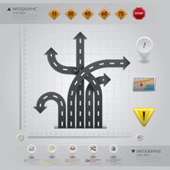 Road &amp; Street Business Infographic Design Template N2