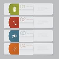 Infographic Design number banners template graphic or website layout N20