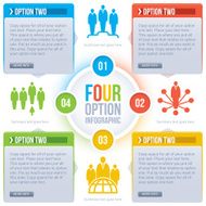 Vector infographic with four steps