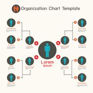 Organization chart template business presentation