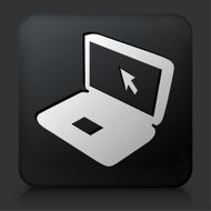 Black Square Button with Laptop Icon N4