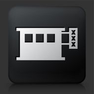 Black Square Button with Adult Store Icon
