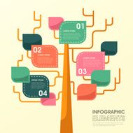 tree leaf infographics design