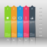 Info Graphic vertical arrows