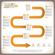 Minimal infographic template N16