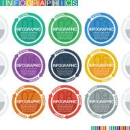 Abstract infographics flat design N14