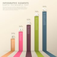 abstract 3d bar chart infographics N2