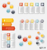 Collection of Infographic Templates for Business Vector Illustra N52