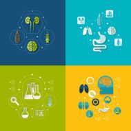 Medical flat infographic N5
