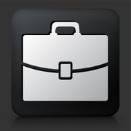 Black Square Button with Briefcase Icon N3