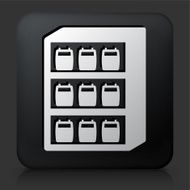 Black Square Button with Blood Donation Inventory