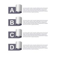 Paper Ribbons Infographic
