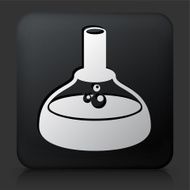 Black Square Button with Beer Fermentation Tank