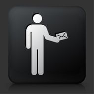 Black Square Button with Letter &amp; Man Icon