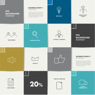 Flat template Vector banner Business needs concept N3
