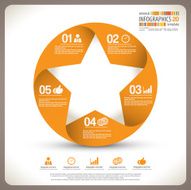 Minimal infographic template N17