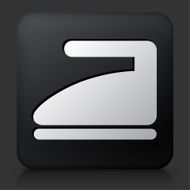 Black Square Button with Iron Icon N2