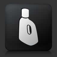Black Square Button with Laundry Detergent Icon