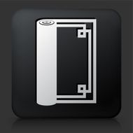 Black Square Button with Blueprints Icon