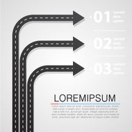 Street road and sign infographics N2