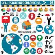 real estate infographics design elements N3