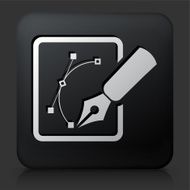 Black Square Button with Sketching Graphs