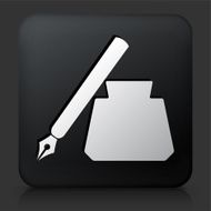 Black Square Button with Ink Pen N2