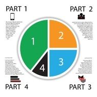 Modern info graphic business circle